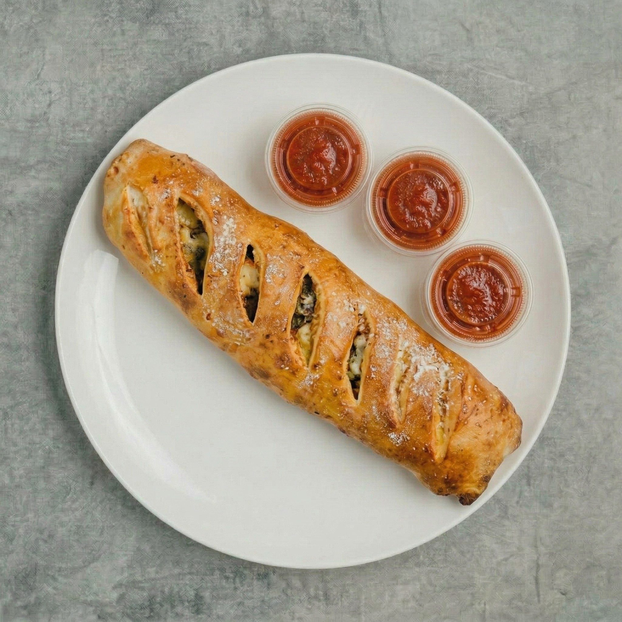 Vegan Veggie Stromboli.