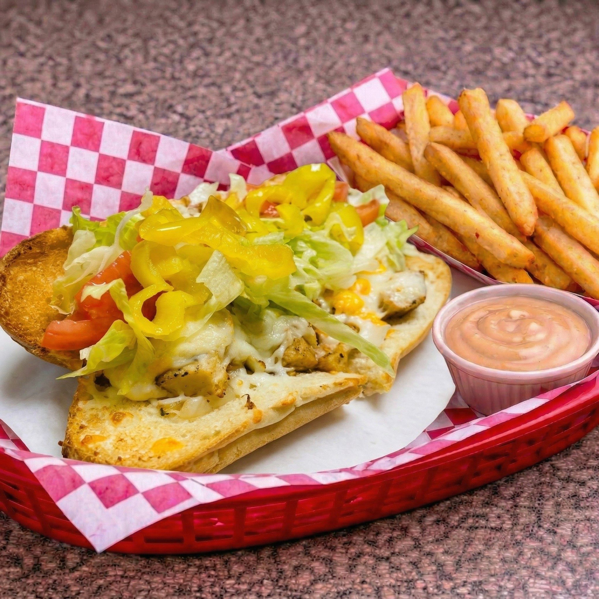 Chicken Ranchero Hot Sub.