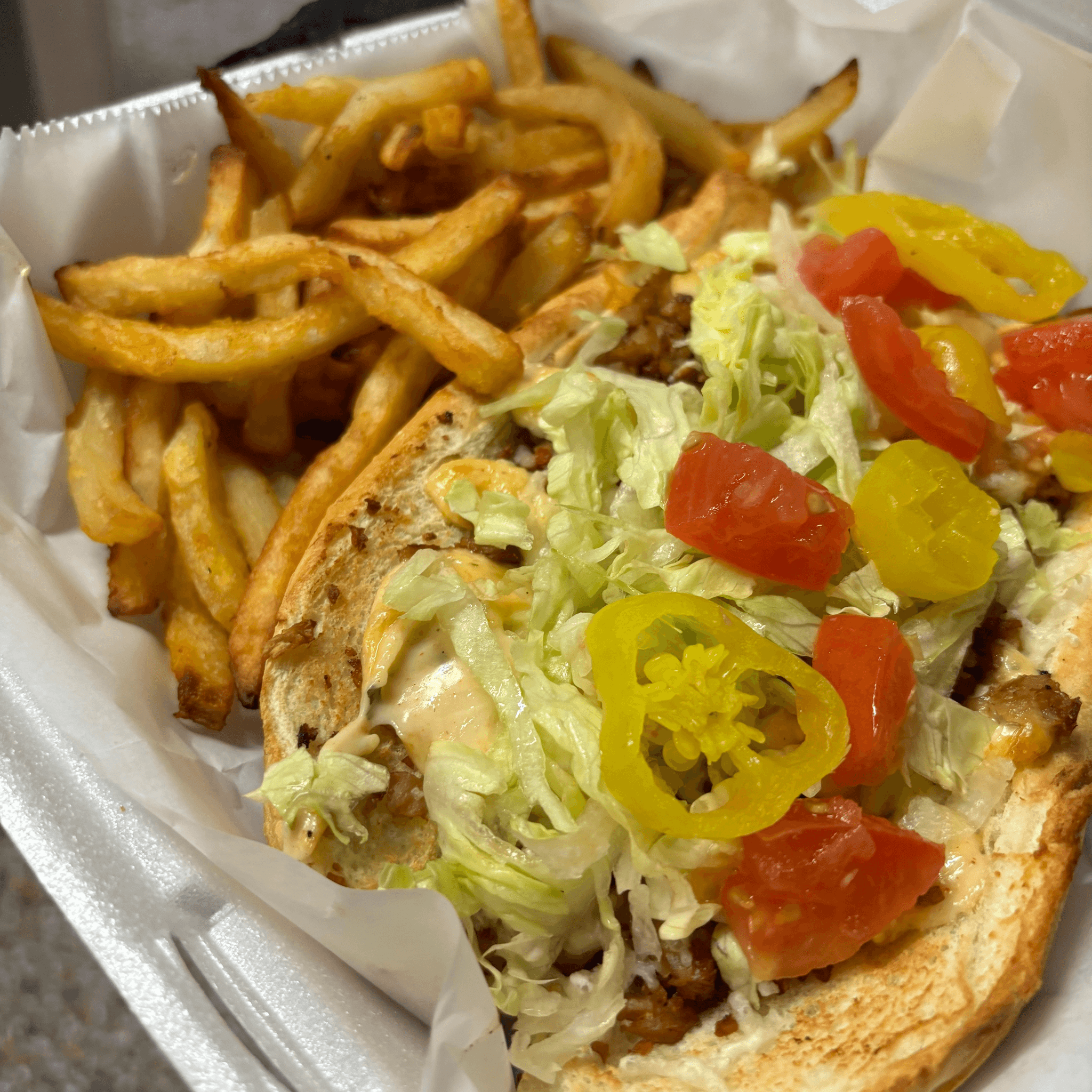 Any Sub Served with Fries.