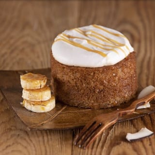 Vegan Banana and Coconut Frosting Cake