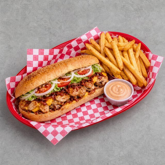 Chicken & Bacon Hot Sub.