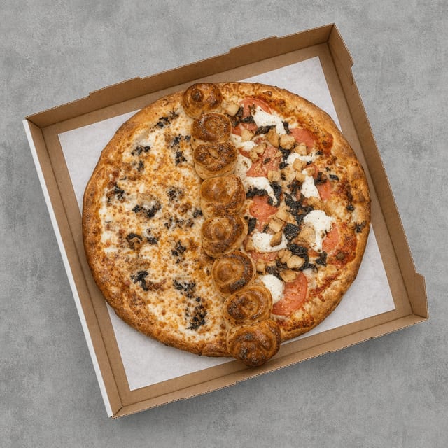 Vegan Border Pizza.