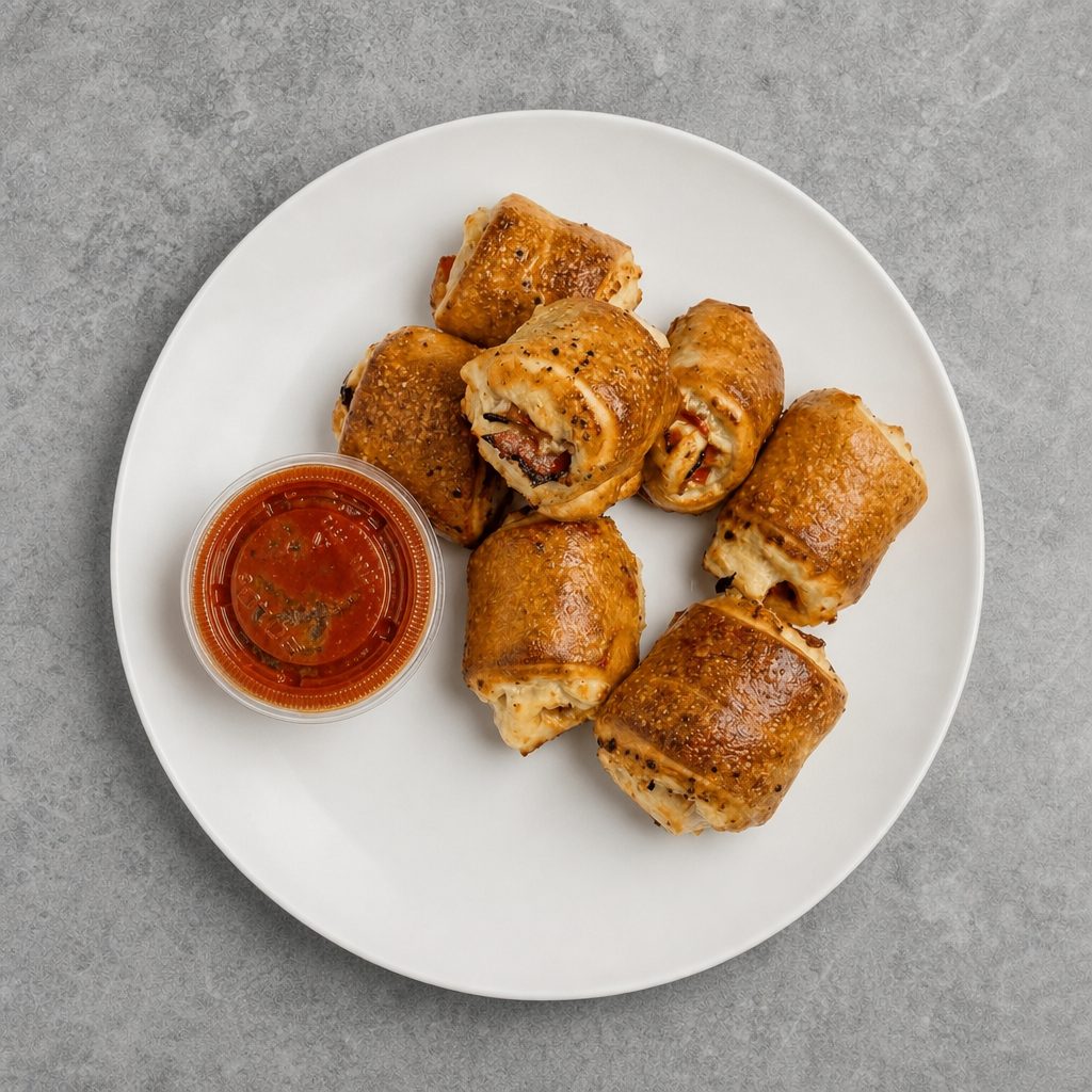 Vegan Pepperoni Rolls.