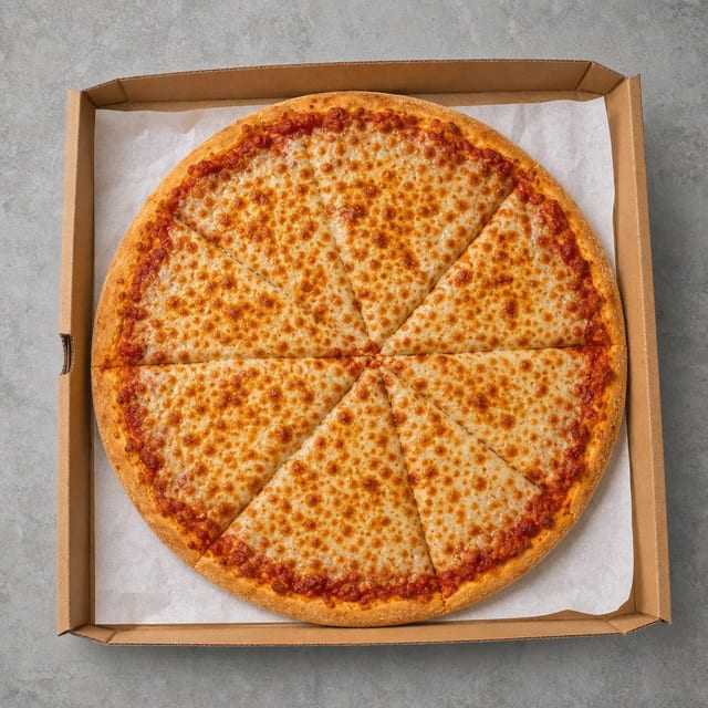 Two 16" Cheese Pizzas.