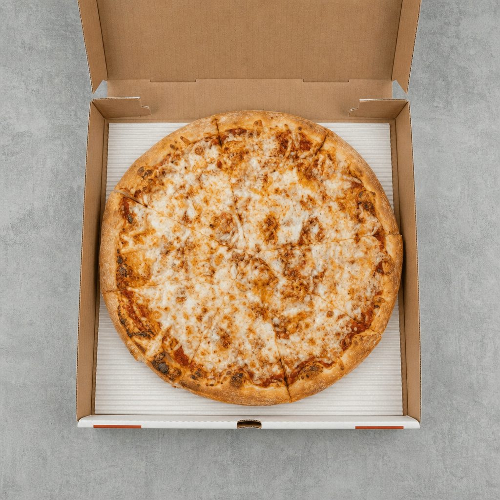 Vegan Cheese Pizza.