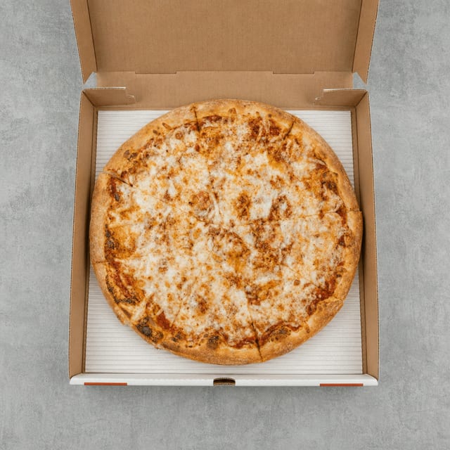 Vegan Cheese Pizza.