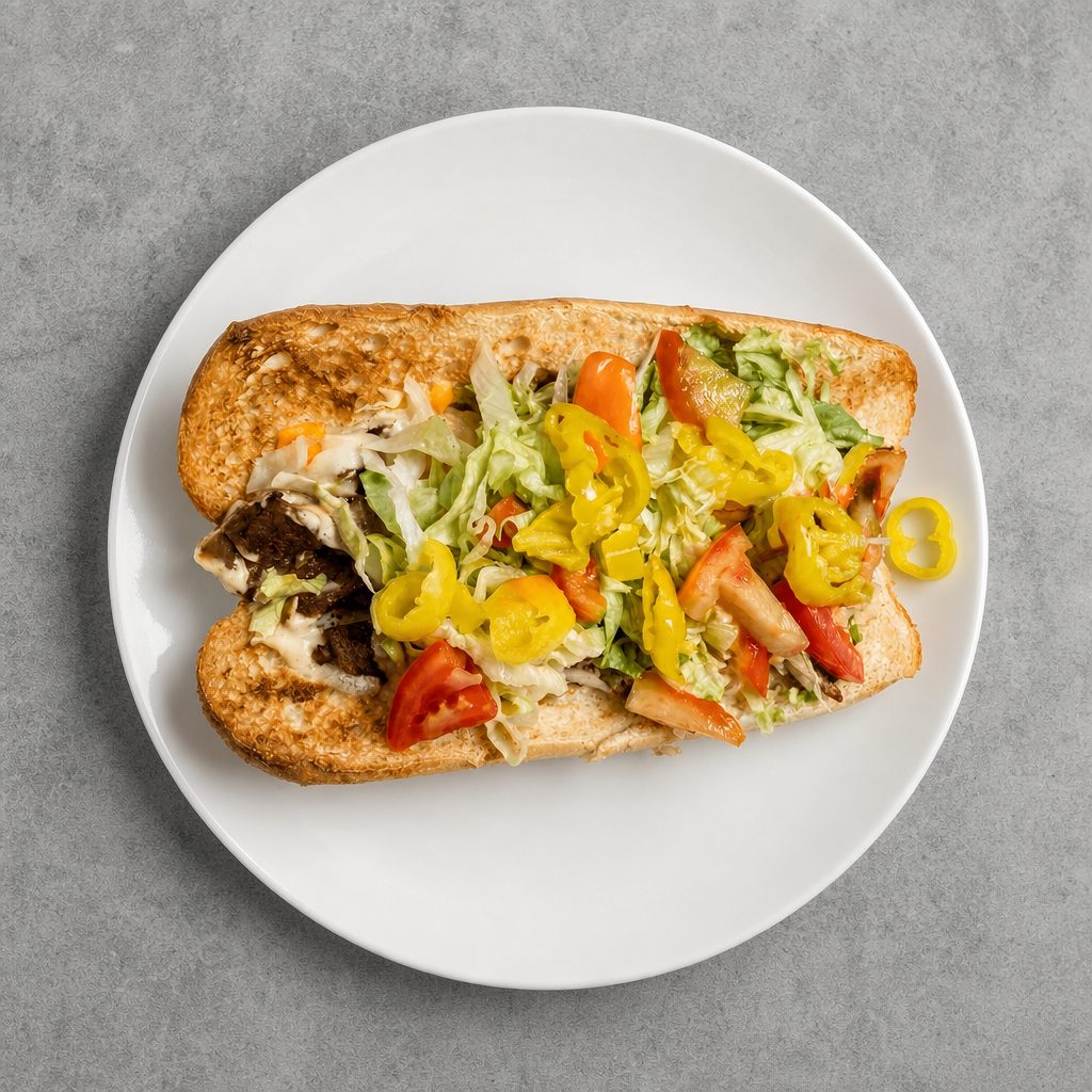 Vegan Chicken Ranchero Sub.
