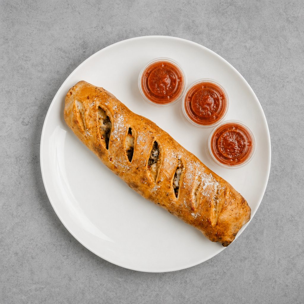 Vegan Deluxe Stromboli.