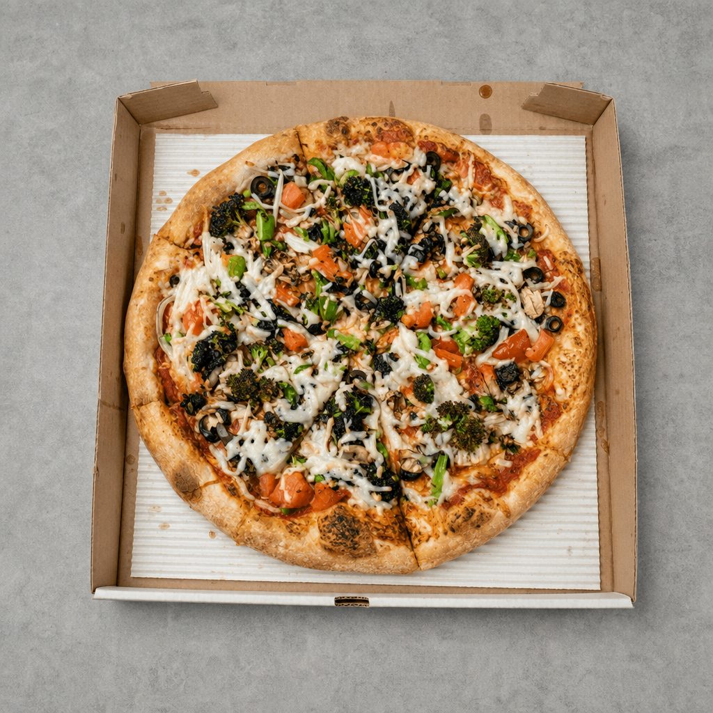 Vegan Veggie Pizza.