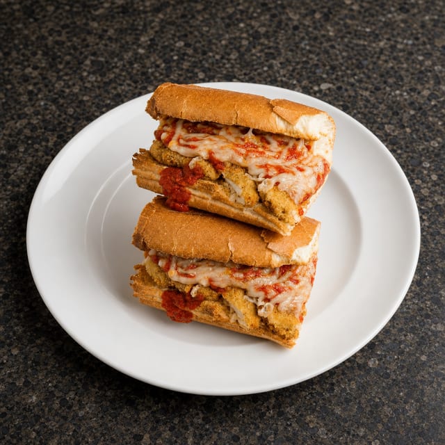 Vegan Chicken Parm Sub.