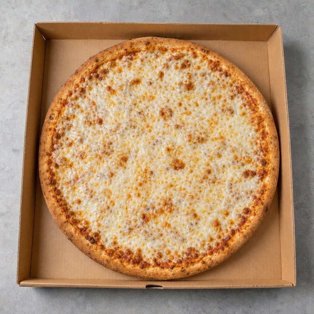 14" Vegan Cheese Pizza.