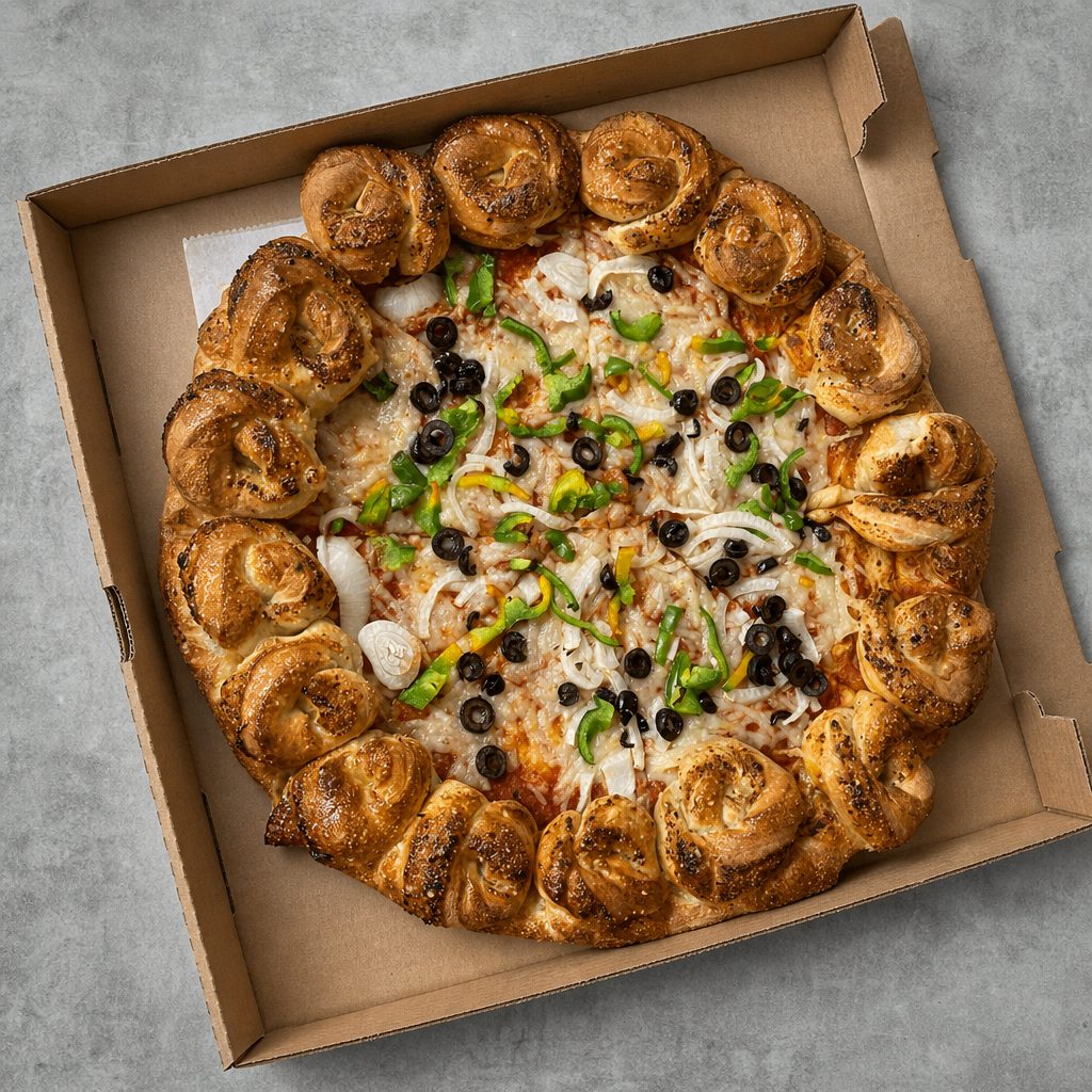 Vegan Crown Jewel Pizza.