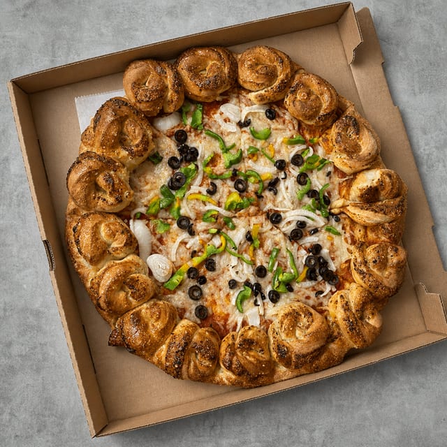 Vegan Crown Jewel Pizza.