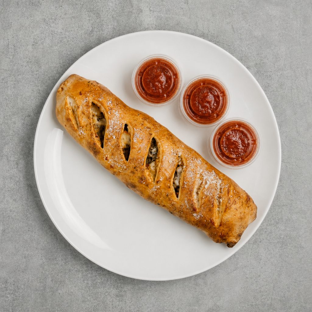 Vegan Veggie Stromboli.