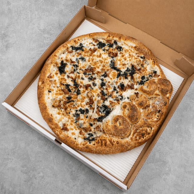 White Chicken Bacon Pizza.