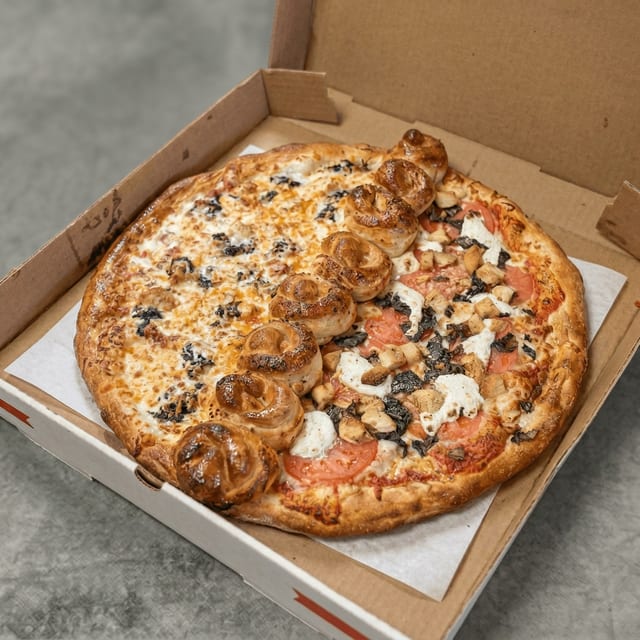Vegan Border Pizza.
