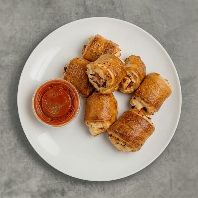 Vegan Pepperoni Rolls.