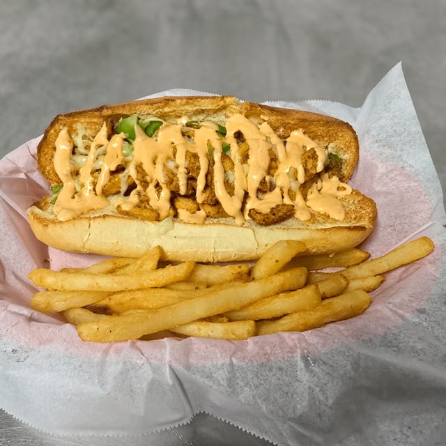Vegan Buffalo Chicken Ranch Sub.