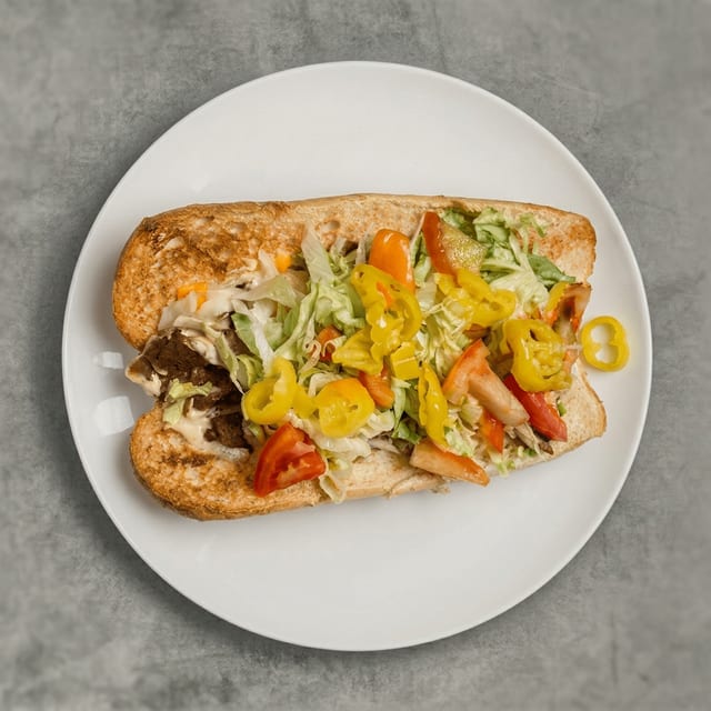 Vegan Chicken Ranchero Sub.