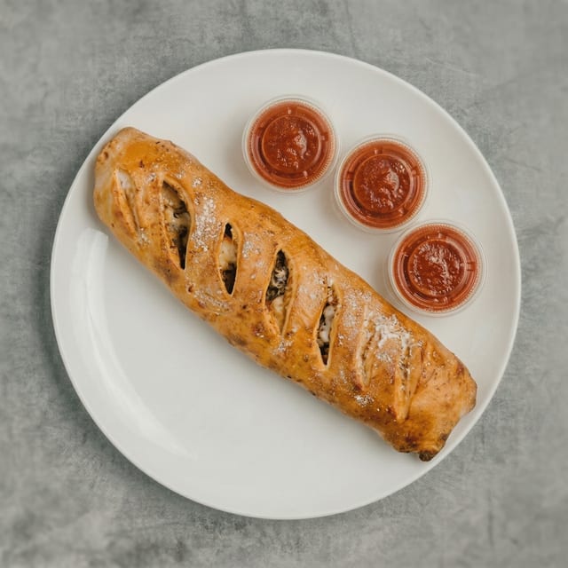 Vegan Deluxe Stromboli.