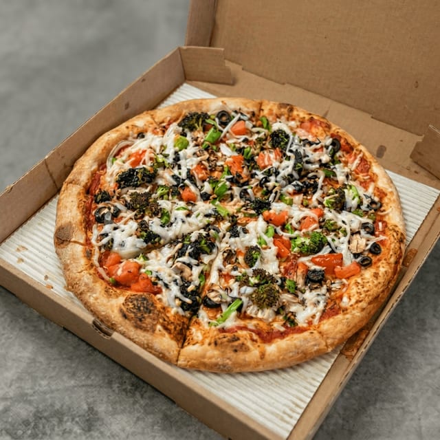 Vegan Veggie Pizza.