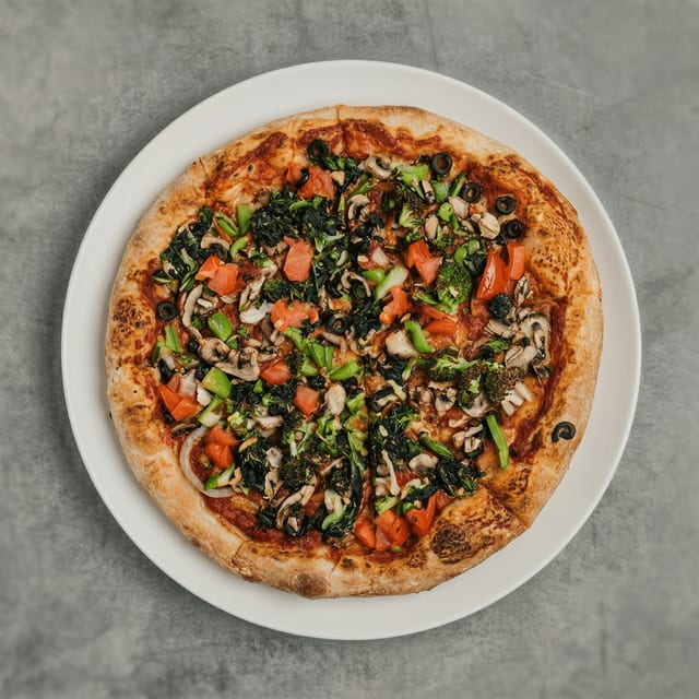 14" Vegan Specialty Pizza.