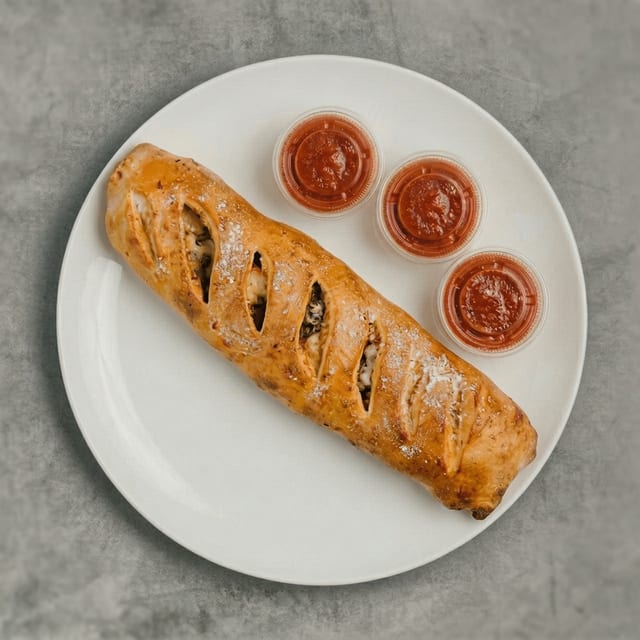 Vegan Philly Stromboli.