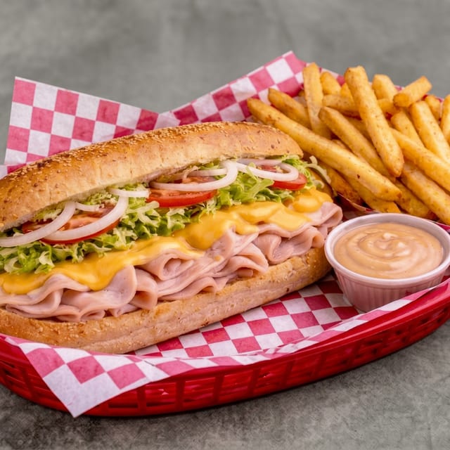 Turkey & Cheese Cold Sub.